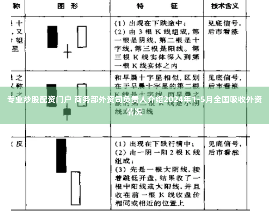 专业炒股配资门户 商务部外资司负责人介绍2024年1-5月全国吸收外资情况